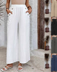 Elastic Waist Loose Casual Trousers