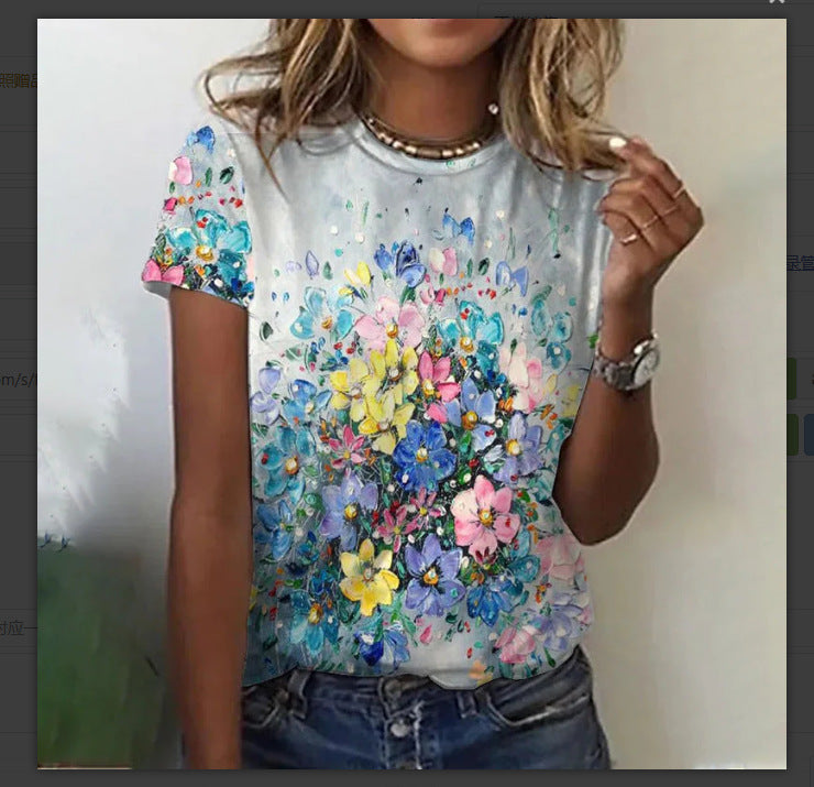 3D Petal Vibe Casual Top