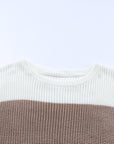 Women's Color Block Knitted Sweater