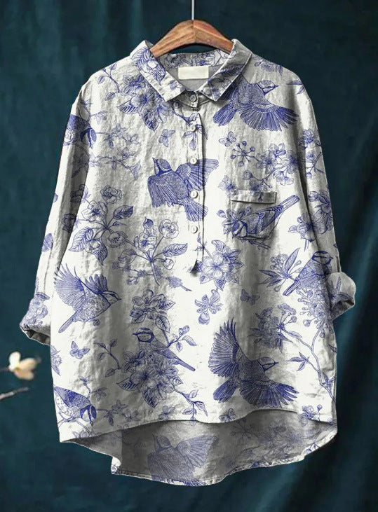 Chic Floral Blouse with Trendy Style