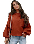 Women's Long Sleeve Round Neck Knitted Sweater