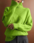 Loose Fit High Neck Sweater
