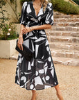 Chic V-Neck Floral Summer Dress