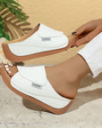 Trendy Wide Stripe Slippers – Soft, Easy-to-Style Slides for Relaxed Summer Comfort