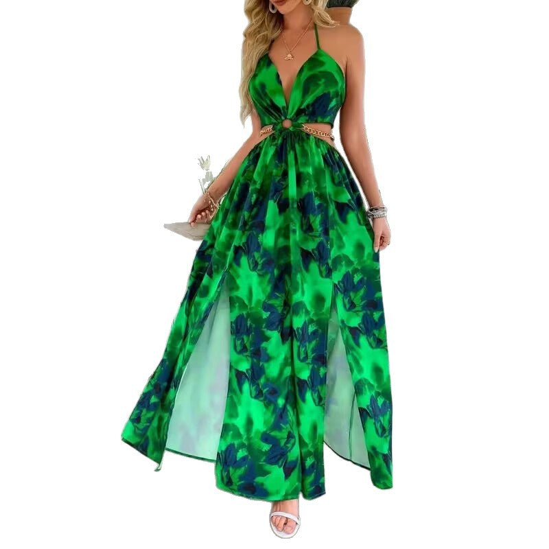 Boho Spaghetti Strap Maxi Dress