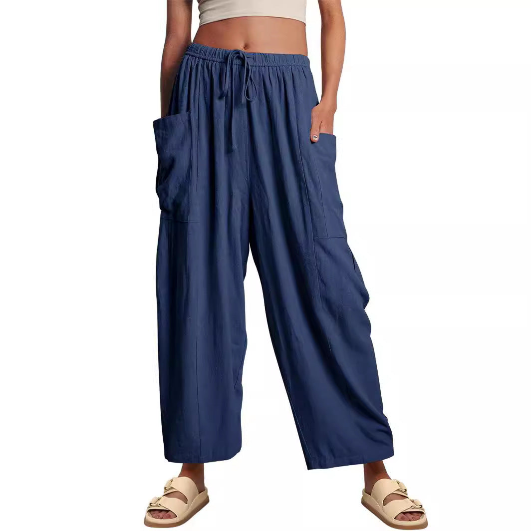 Comfy High Waist Loose Fit Trousers