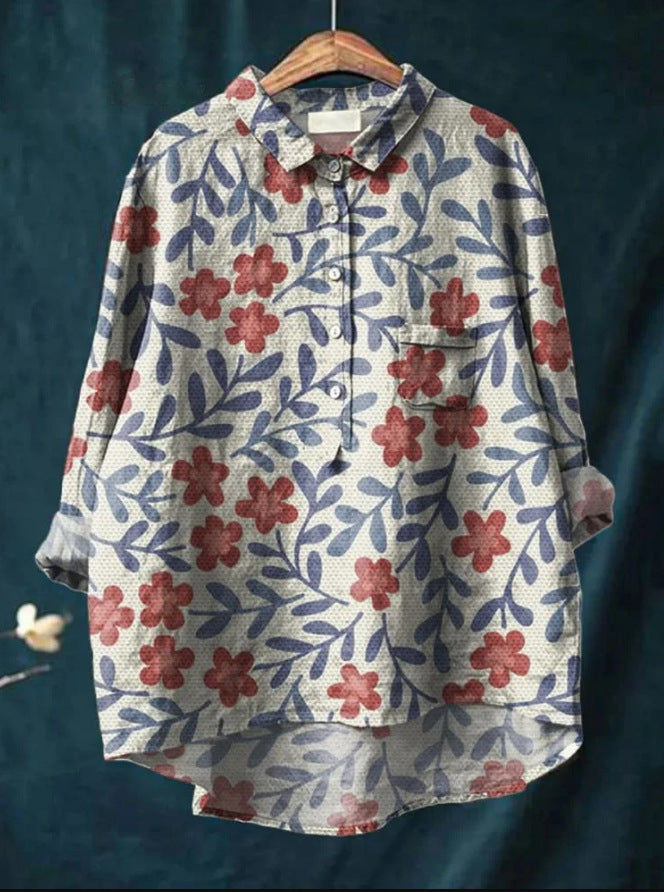 Chic Floral Blouse with Trendy Style