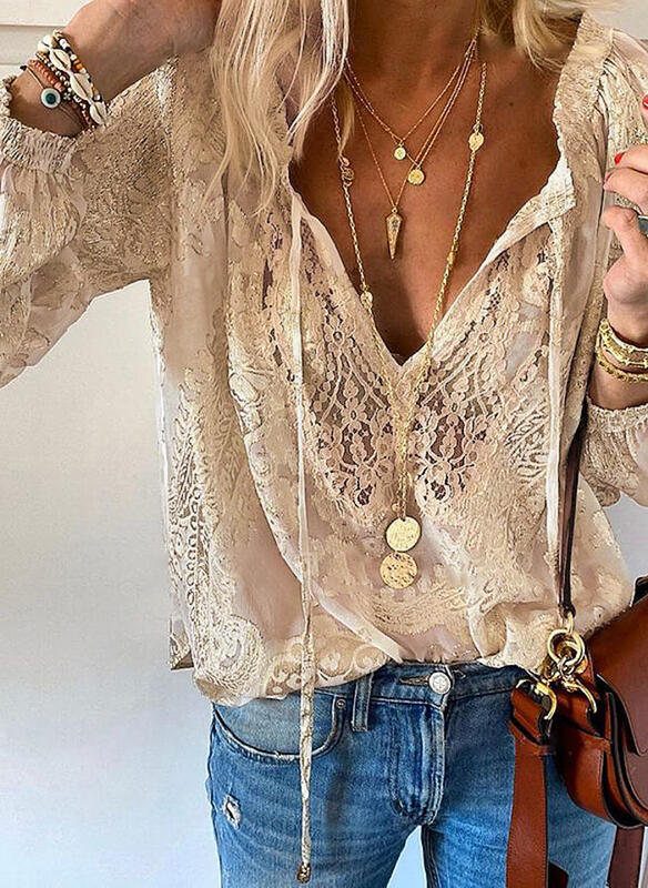 Casual Summer Lace Blouse – Lightweight, Breathable Style for Effortless Warm-Weather Outfits