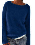 Women's Round Neck Knitted Sweater