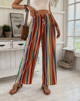 Casual Stripe Print Pant