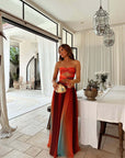 Hollow Out Tie-Dye Gradient Long Dress