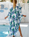 Wildflower Print Wrap Dress with Flowing Fit