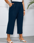 Comfortable High Waist Striped Pants