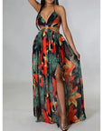 Boho Spaghetti Strap Maxi Dress