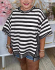 Soft Everyday Stripe Top – Flattering Fit for Casual Office Days and Relaxed Weekend Outfits