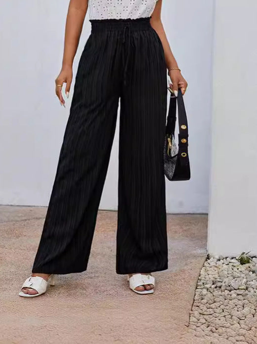 Elastic Waist Woven Trousers