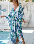 Wildflower Print Wrap Dress with Flowing Fit