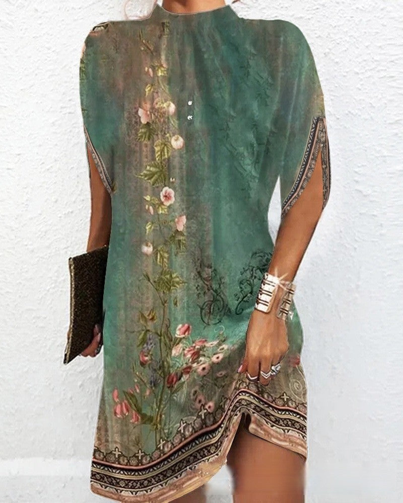 Round Neck Casual Dress