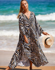 Driftwood Tone Breezy Linen Dress