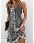 Women's Floral Print Long Dress