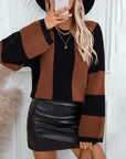 Women's Loose Round Neck Knitted Sweater