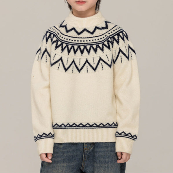 Children's Pullover Long Sleeve Sweater