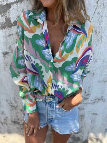 Classic Floral Print Shirt with Casual Vibe