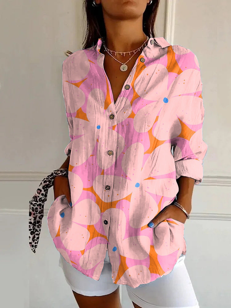 Smart Casual Blouse in Floral Design
