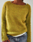 Women's Round Neck Knitted Sweater