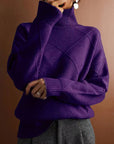 Loose Fit High Neck Sweater