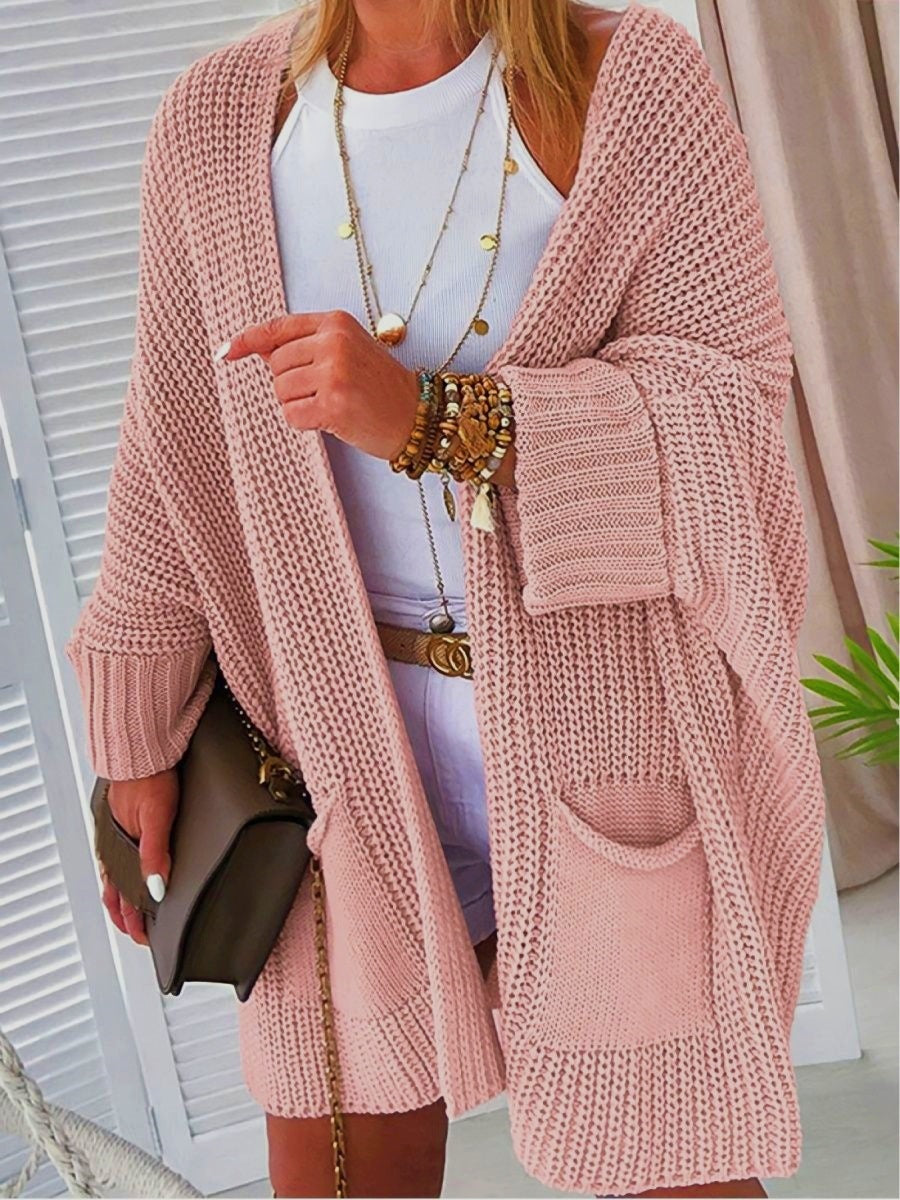 Pockets Knitted Cardigan for Women