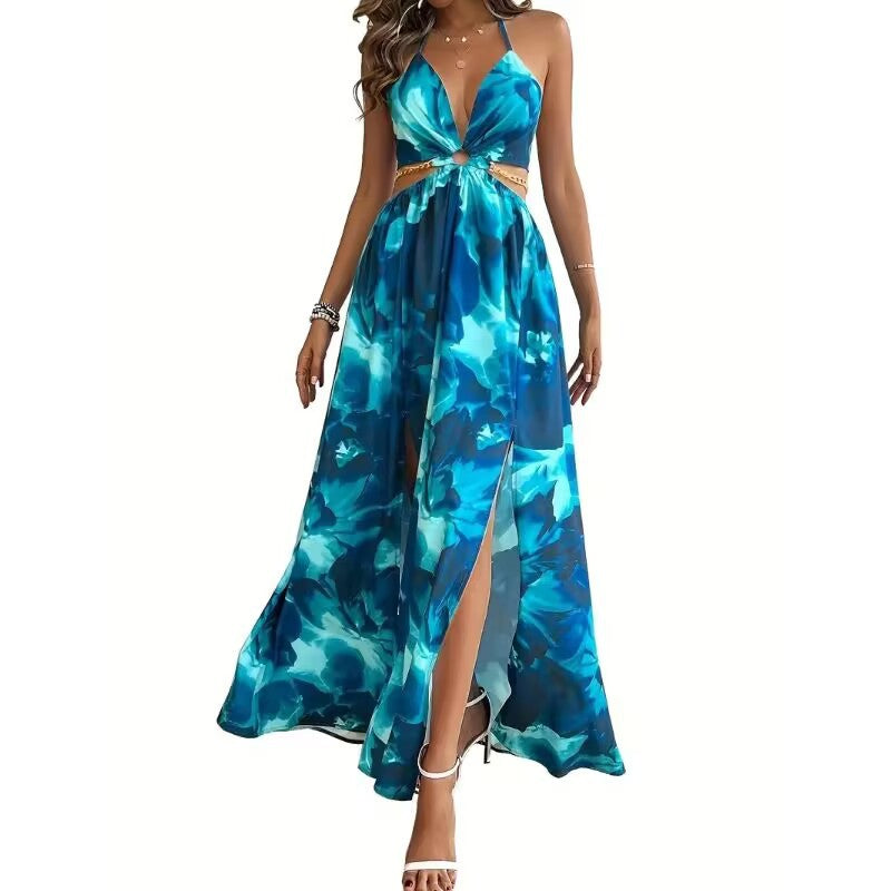 Boho Spaghetti Strap Maxi Dress