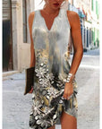 Women's Floral Print Long Dress