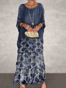 Fashion Batwing Long Dress
