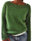 Women's Round Neck Knitted Sweater
