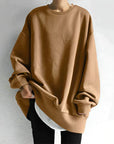 Oversized Round Neck Sweatshirt for Women