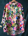Chic Floral Blouse with Trendy Style