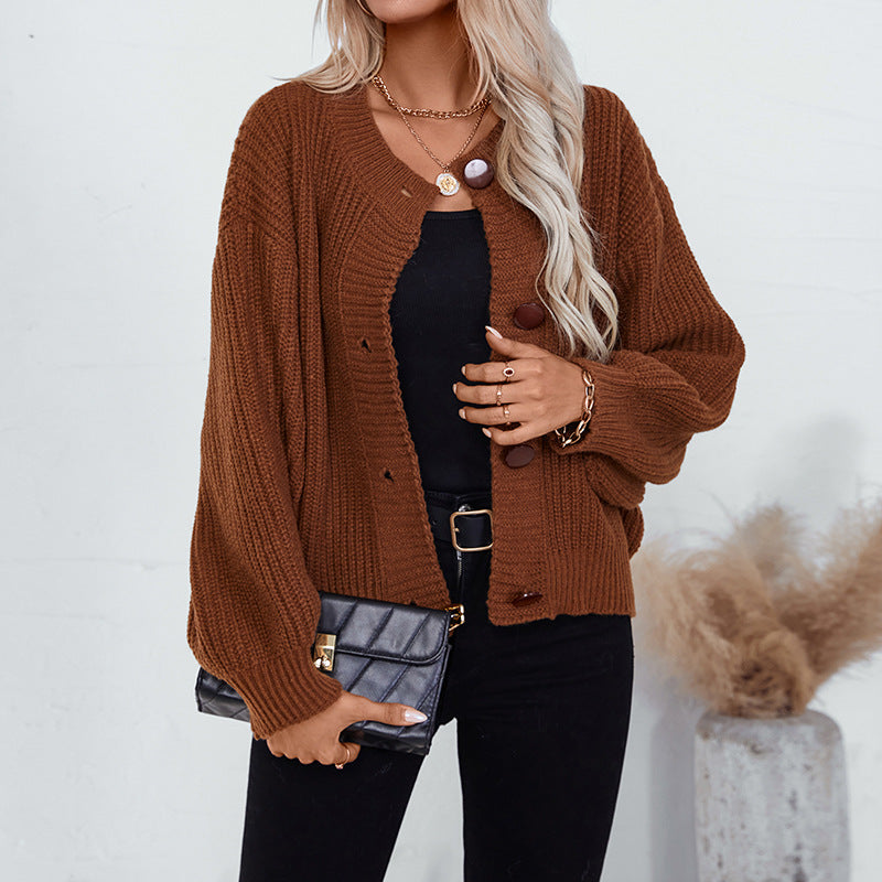 Women's Button-Down Knitted Cardigan
