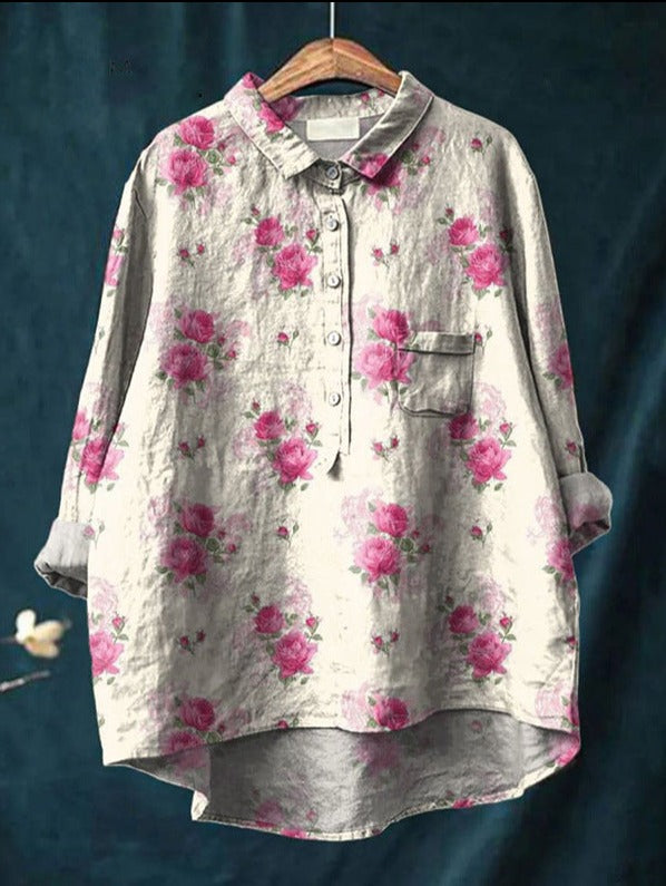 Chic Floral Blouse with Trendy Style