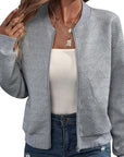 Trendy Solid Color Women’s Casual Jacket