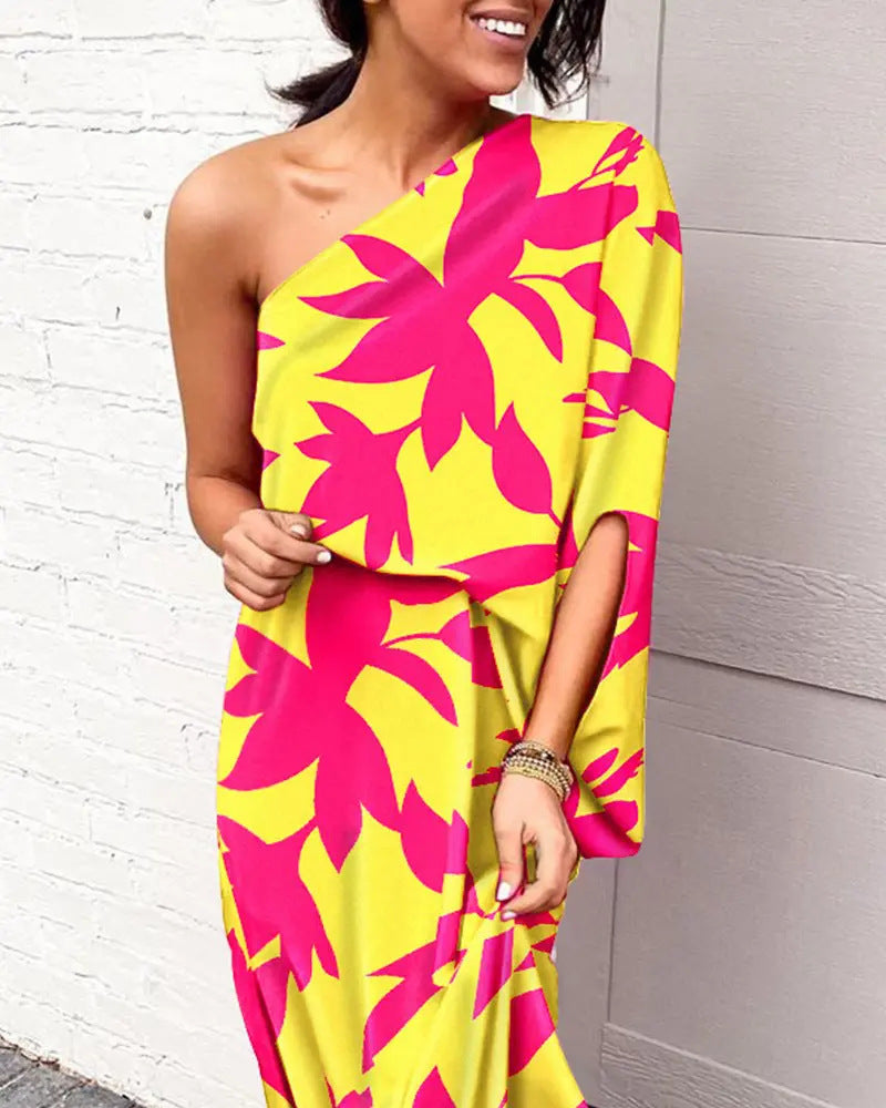 Single Sleeve Bodycon Dress