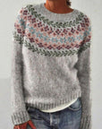 Patterned Knitwear Retro Sweater