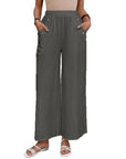 Elastic Waist Loose Casual Trousers