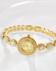 French-Style Waterdrop Crystal Watch