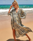 Sandy Drift Maxi Dress with Beachy Flow