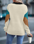 Women's Casual Round Neck Knitted Sweater