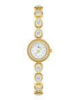 French-Style Waterdrop Crystal Watch