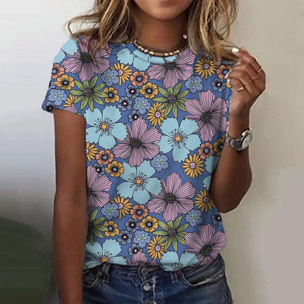 Tropical Bloom Tee Top