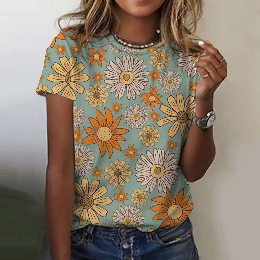 Bloom-Inspired Petal Print Top