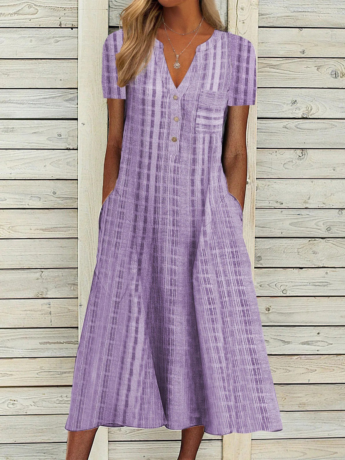 Simple Stripe Dress with Casual Ease